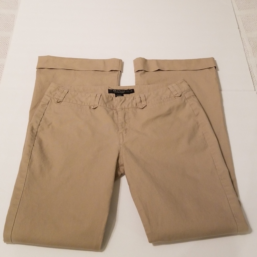 Rampage Women's Khaki Cuffed Legged Pants